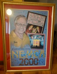 #414 Framed 2000 NEMCA Poster Ray Goulet 27 X 38