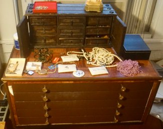 #415 Giant Jewelry Lot -  Entire Contents Of Box & Drawers