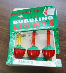 #423 Vintage Bubbling Lights Lot Of 3