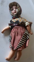 #70 Jointed Signed Bisque Doll 11'