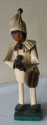 #84 Paper Mache Wood Face Signed Pinocchio Doll 5'
