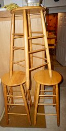 G 3 Oak Bar Stools