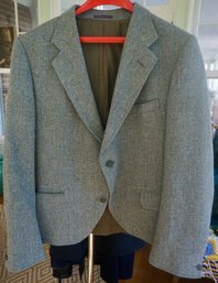 #147 Harris Tweed Kinloch Anderson UK Waist Coat 100 Wool Size L45