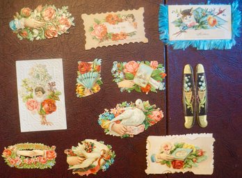 #162 Lot Of 11 Victorian Calling Cards