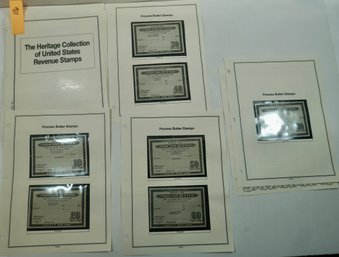 #116 The Heritage Collection Of United States Revenue Stamps Pages- Process Butter