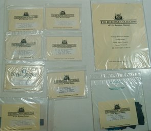 #128 Lot Of 9 Packets Heritage Of Misc US Revenue Stamps