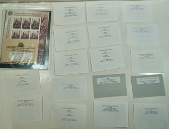 #132 Lot Of 18 Packets Heritage Collection Of Migratory  Stamps