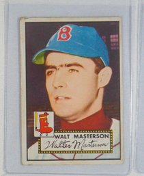 1952 Topps #186 Walter Edward Masterson