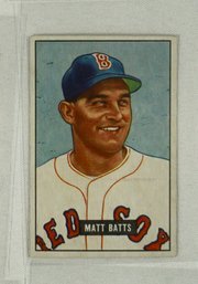 1951 Bowman Baseball # 129 Matt Batts