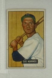 1951 Bowman Baseball # 124 Gus Niarhos