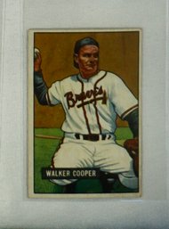 1951 Bowman Baseball # 135 Walker Cooper