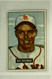 1951 Bowman Baseball # 136 Ray Coleman