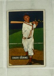 1951 Bowman Baseball #158 Chuck Diering