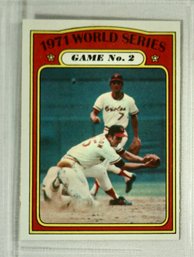 1972 Topps # 224 World Series Game # 2
