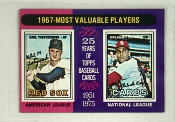 1975 Topps # 205 Most Valuable Players 1967