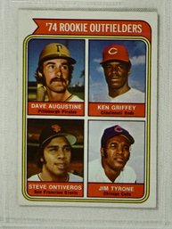 1975  Topps # 598 1974 Rookie Outfielders