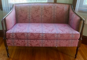 #492 Ethan Allen Mauve Traditional Classic Love Seat
