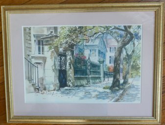 #494 Framed & Signed Watercolor? 20 X 15