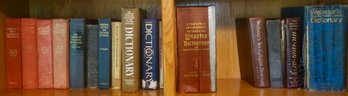 #498 Lot Of 16  Antique Dictionaries