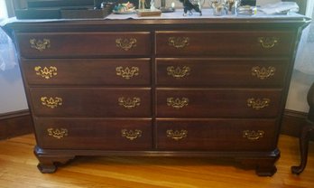 #514 Ethan Allen Mahogany Side By Side Chest
