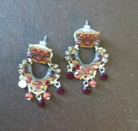 #525 Ayala Bar Jewelry Red Earrings