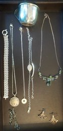 #526 Lot Of 9 Sterling Jewelry