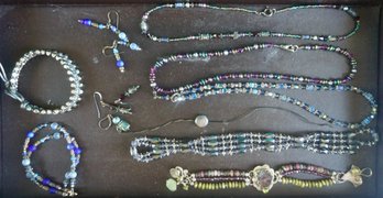 #528 Lot Of 10 Handcrafted Crystal Jewelry