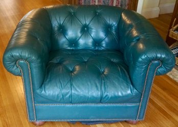 #559 Green Leather Chair