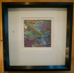LR586 Framed Abstract Art 8'Square