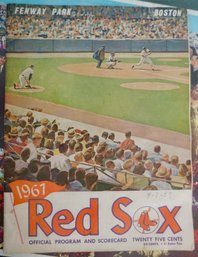 O593 -1967 Red Sox Program