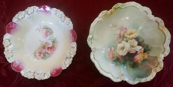 DR627 Lot Of RS Prussia Hand Painted China Pieces