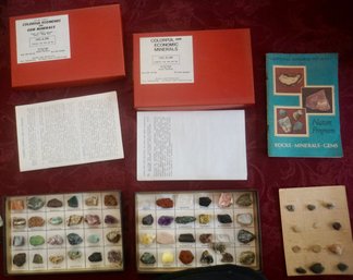 DR631 Lot Of 2 Colorful And Economic Gems & Mineral Displays