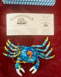 DR634 Scrimshanders Decorative Crab