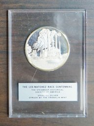 #168 The Lee Natchez Race Centennial Sterling Silver Struck By The Franklin Mint