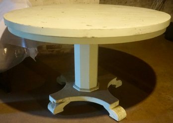 B Round Painted Empire Table 45'Round