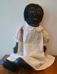 #734 Black Folk Doll By Chris Mosier 21'T