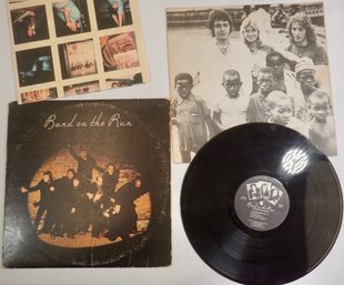 PAUL MCCARTNEY & WINGS Band On The Run APPLE  With Poster, G,g