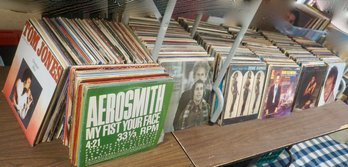 HUGE LOT OF RECORDS , BETWEEN 600-700 RECORDS! PICK UP ONLY ON THIS LOT! MOSTLY ROCK N ROLL