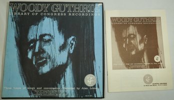 Woody Guthrie Library Of Congress Recordings 3 Record Vinyl LP Box Set EKL-271 W/ Booklet - NM - Look Unplayed
