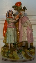 #828 Staffordshire 18th Century Bible Pearlware Vas/figurine 13'T X 7'W