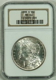 #4 1898 S  Silver Dollar NGC - MS 64