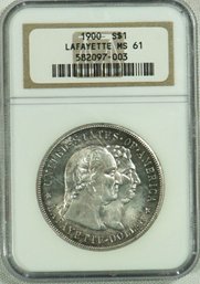 #6 1900 Lafayette  Silver Dollar NGC - MS 61