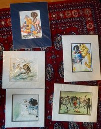 #854 C. 1898 Framed Golliwogs Book Pages