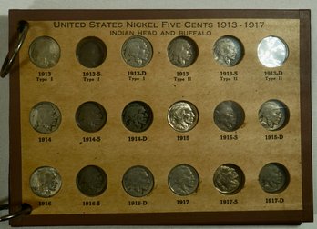 #60 - Lot Of 44 Indian Head Buffalo Nickels 1913-1938D