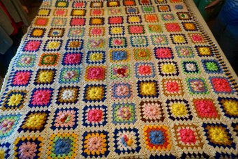 #906 Crochet Blanket 58 X 64W