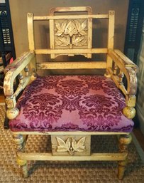 #911 Victorian Painted Oak Chair