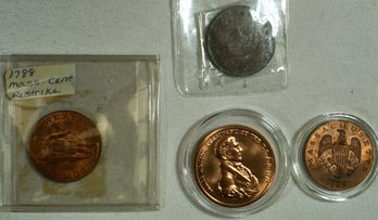 #83 - Lot Of 4 Re- Strike Coins