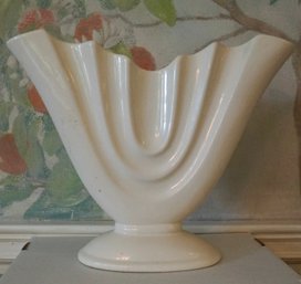 #915 Fan Vase Pottery 17 X 13