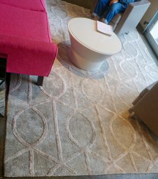 #255 Gray & White Carpet 12 X 9