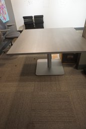 #265 Square Table Single Pedestal